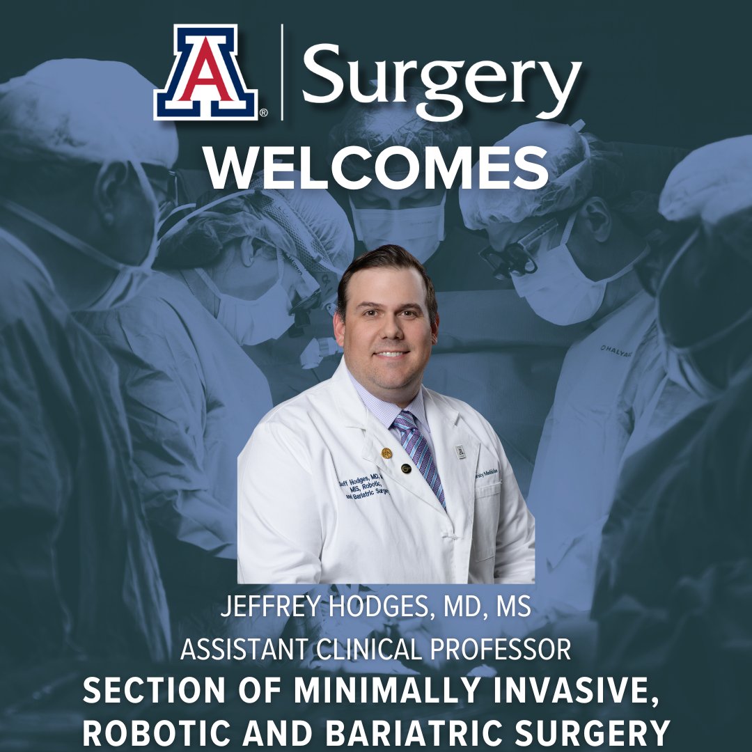 We're excited to welcome Jeffrey Hodges, MD, to our  Division of General Surgery, Section of Minimally Invasive, Robotic Surgery, and Bariatric Surgery. His clinical interests include minimally invasive primary and revisional metabolic and bariatric surgery, &amp; other procedures.