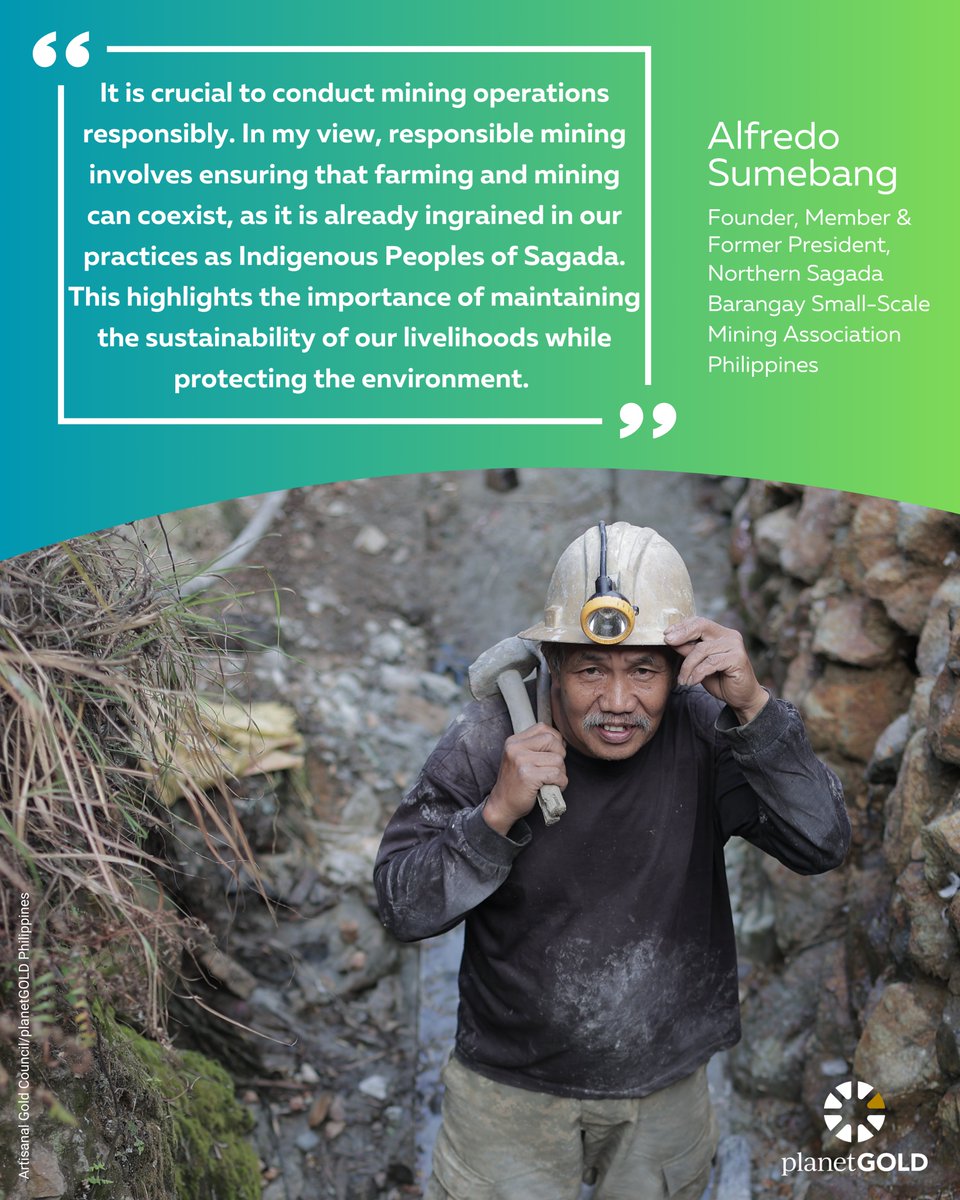 planetGOLD_org's tweet photo. With support, artisanal &amp; small-scale gold miners can use cleaner methods that help safeguard #biodiversity 

Under the #MinamataConvention on Mercury, our programme led by @UNEP &amp; funded by @theGEF is working w/responsible miners like these to #MakeMercuryHistory

#COP16Colombia https://t.co/YCOyI4clQR