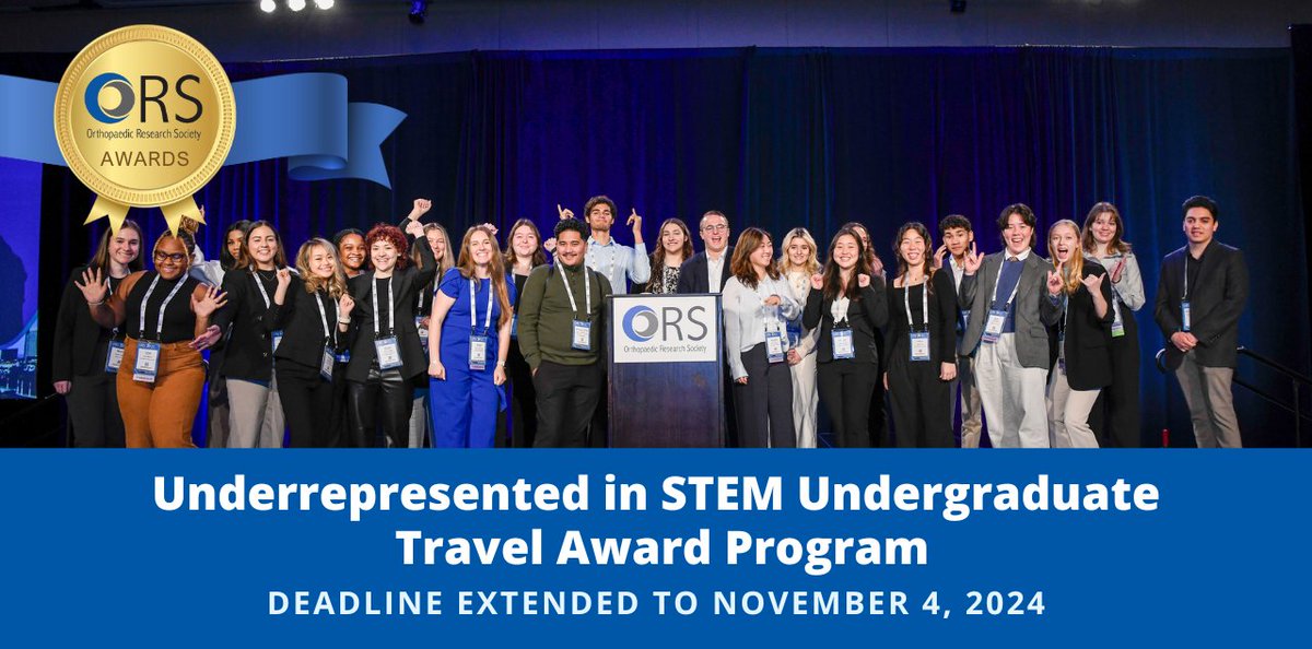 📢 Attention Undergrads! We are offering complimentary registration for 2 undergrads to attend #ORS2025! Open to individuals with disabilities &amp; now female students regardless of race or orientation.

Don't miss your chance! Apply now: bit.ly/47BEh99
