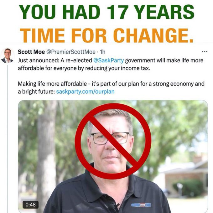 DennisKendel's tweet image. This is a very  honest response to Scott Moe's election platform.
Feel welcome to repost it and share with  others