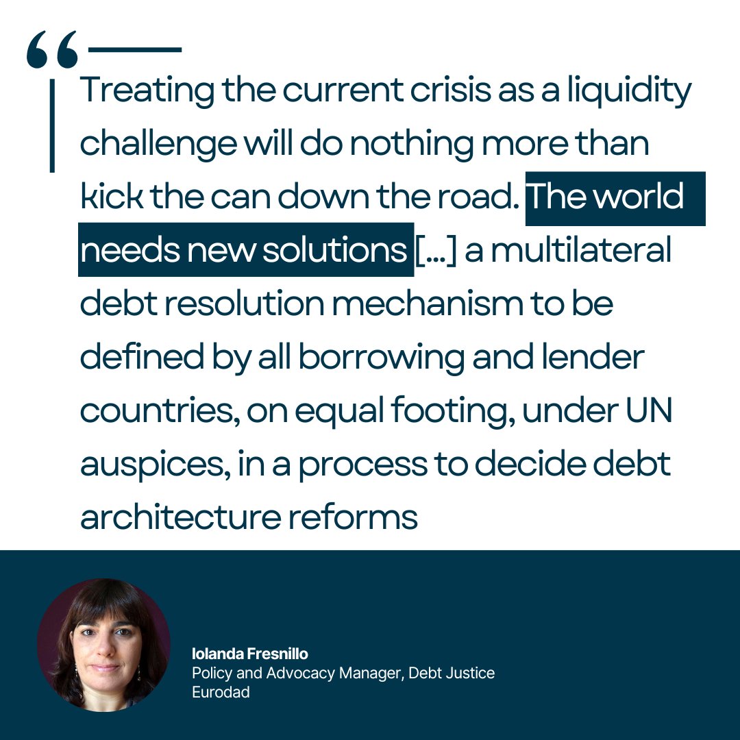 eurodad's tweet photo. CSOs react as the #G20, @IMFNews  &amp; @WorldBank kick the can down the road and fail to deliver solutions to the worst #debt crisis ever. Read our press release⤵️#IMFmeetings #WBGMeetings  https://t.co/KvFloeCKnJ https://t.co/hcGJGJ8K4R