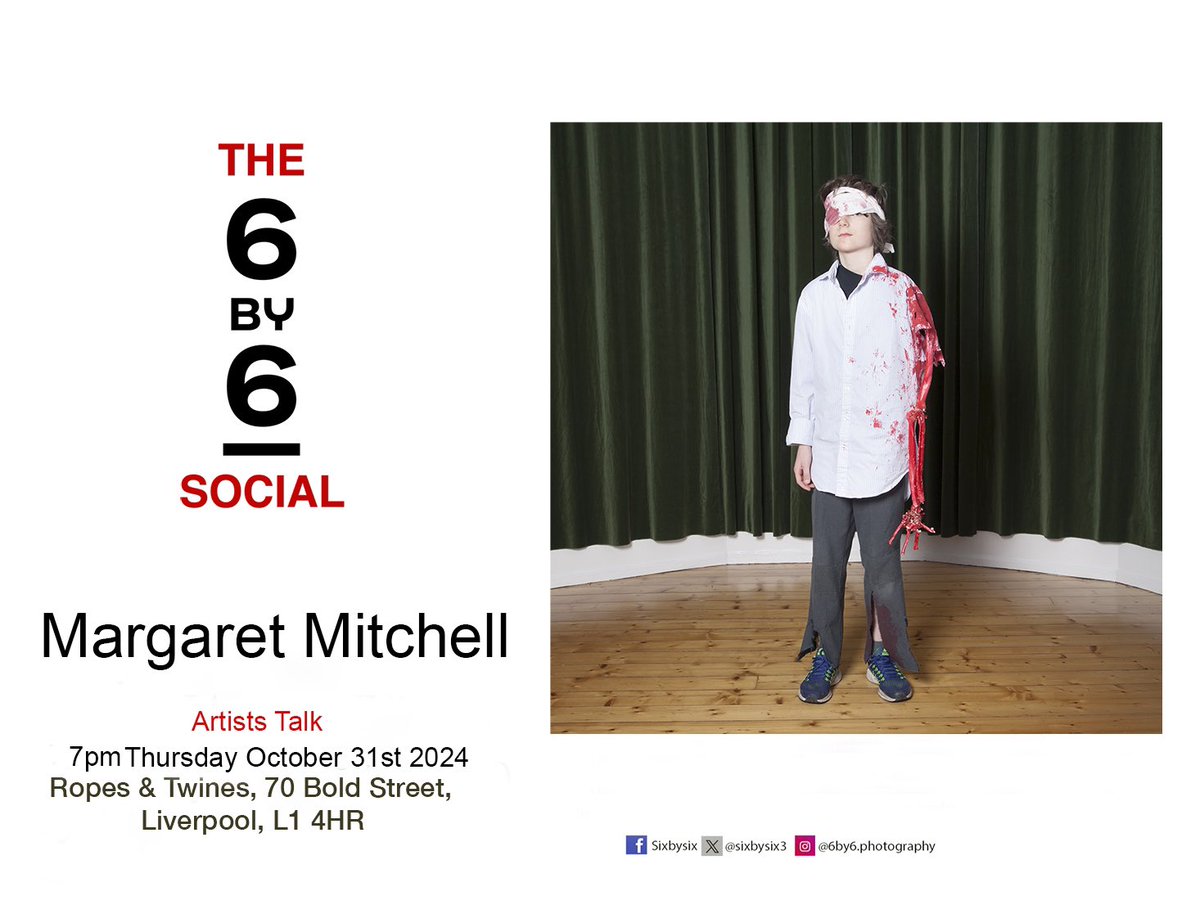 SixBySix (@sixbysix3) on Twitter photo Next week 7pm Halloween 🎃 join us as we welcome <a href="/margmitch/">Margaret Mitchell</a> to talk about her work and the current exhibition <a href="/ropesandtwines/">Ropes and Twines</a> ‘The Guisers’ Everyone welcome FREE 🍷
eventbrite.co.uk/e/sixbysix-soc… Next week 7pm Halloween 🎃 join us as we welcome <a href="/margmitch/">Margaret Mitchell</a> to talk about her work and the current exhibition <a href="/ropesandtwines/">Ropes and Twines</a> ‘The Guisers’ Everyone welcome FREE 🍷
eventbrite.co.uk/e/sixbysix-soc…