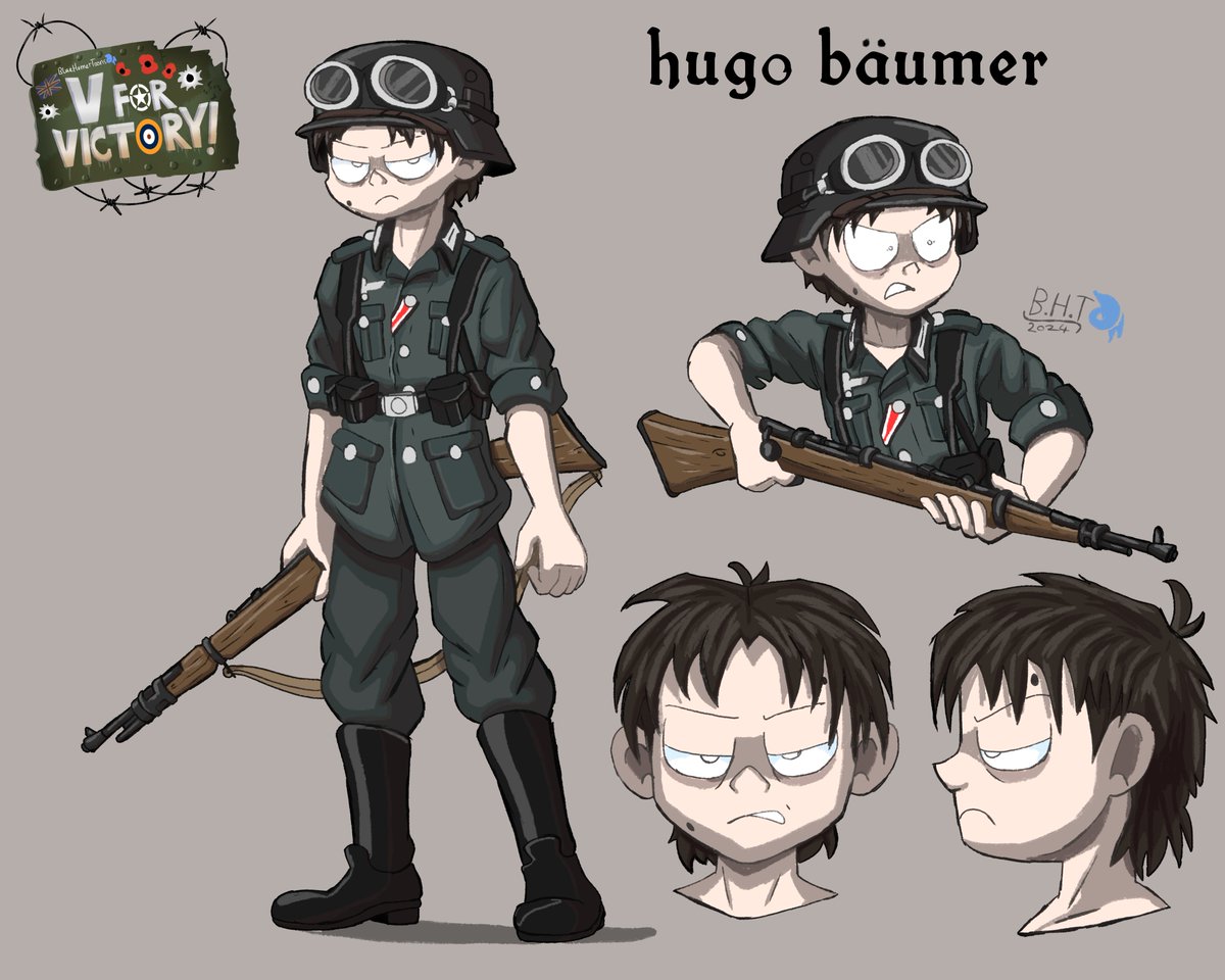 BlueHelmetToons's tweet photo. V for Victory - Hugo Bäumer

Slight changes to Hugo's lore. Im scrapping the idea of him being a direct relative to Ludwig and instead having him be Ludwig's adopted son.

#bhtvforvictory #ww2 #ww2german #ww2germany #ww2germansoldier #wehrmacht #wwii #bluehelmetoc #oc #ocs https://t.co/YjNhvld1pR