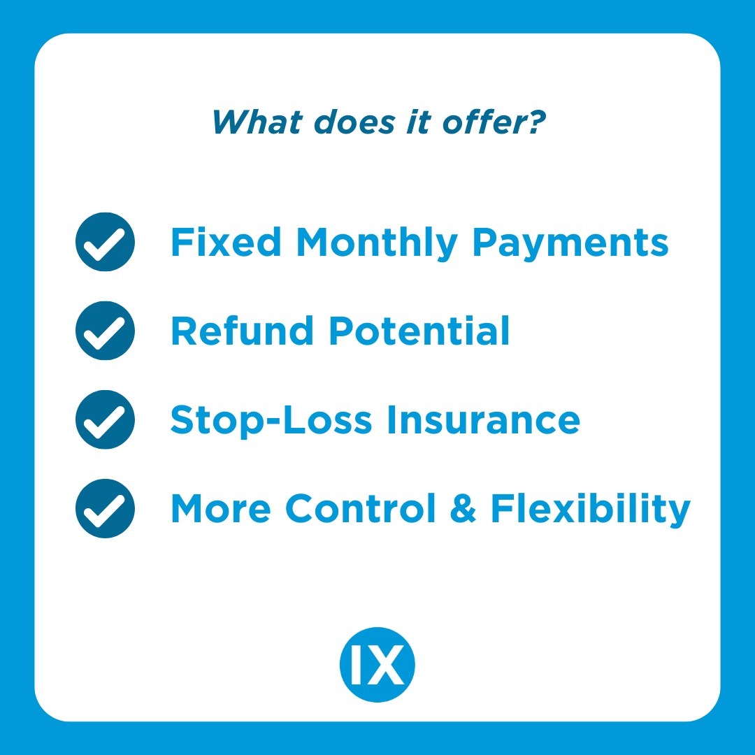 ixshealth's tweet image. If you're an employer looking for predictable costs, flexibility, and potential savings, level-funded plans may be for you.
Read more: ixs.bz/everything-lev…

#IXSolutions #healthinsurance #employeebenefits #levelfundedplans