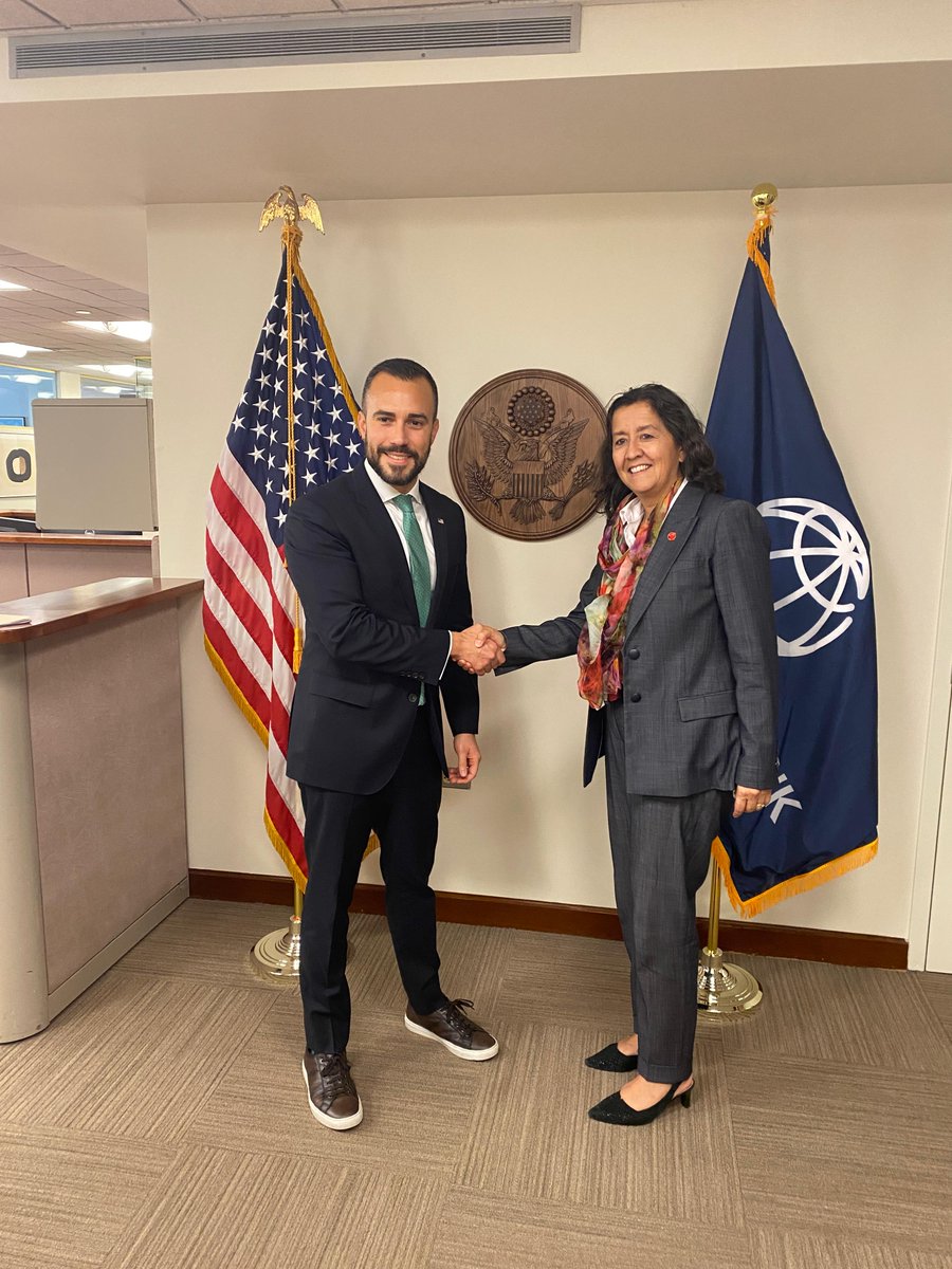 Great to meet with the United States Alternate Executive Director of the World Bank <a href="/fgorordo/">Felice Gorordo</a> during the #WBGMeetings to discuss the upcoming #IDA21 replenishment and fragile and conflict-affected states where children’s rights are most at risk.