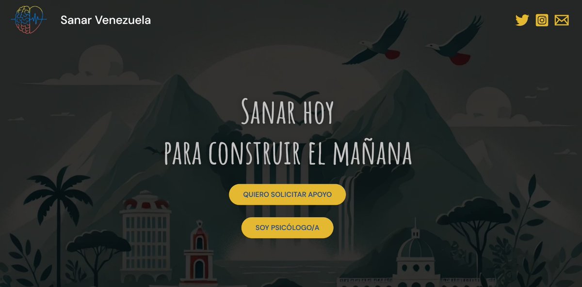 🇻🇪 Me hace muy feliz anunciar que, junto a <a href="/albav_av/">Alba V</a>, lanzamos sanarvzla.com 

Una iniciativa para ofrecer apoyo psicológico gratuito y dar voz a quienes sufren en silencio visibilizando sus historias. Visiten la web y sígannos en <a href="/sanar_vzla/">Sanar Venezuela</a> 

📢 Ayúdennos a difundir,