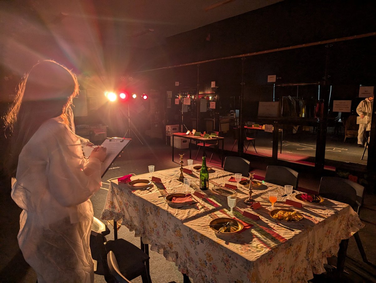 Our murder mystery night is in full swing! I wonder if anyone will be able to guess who the murderer is?