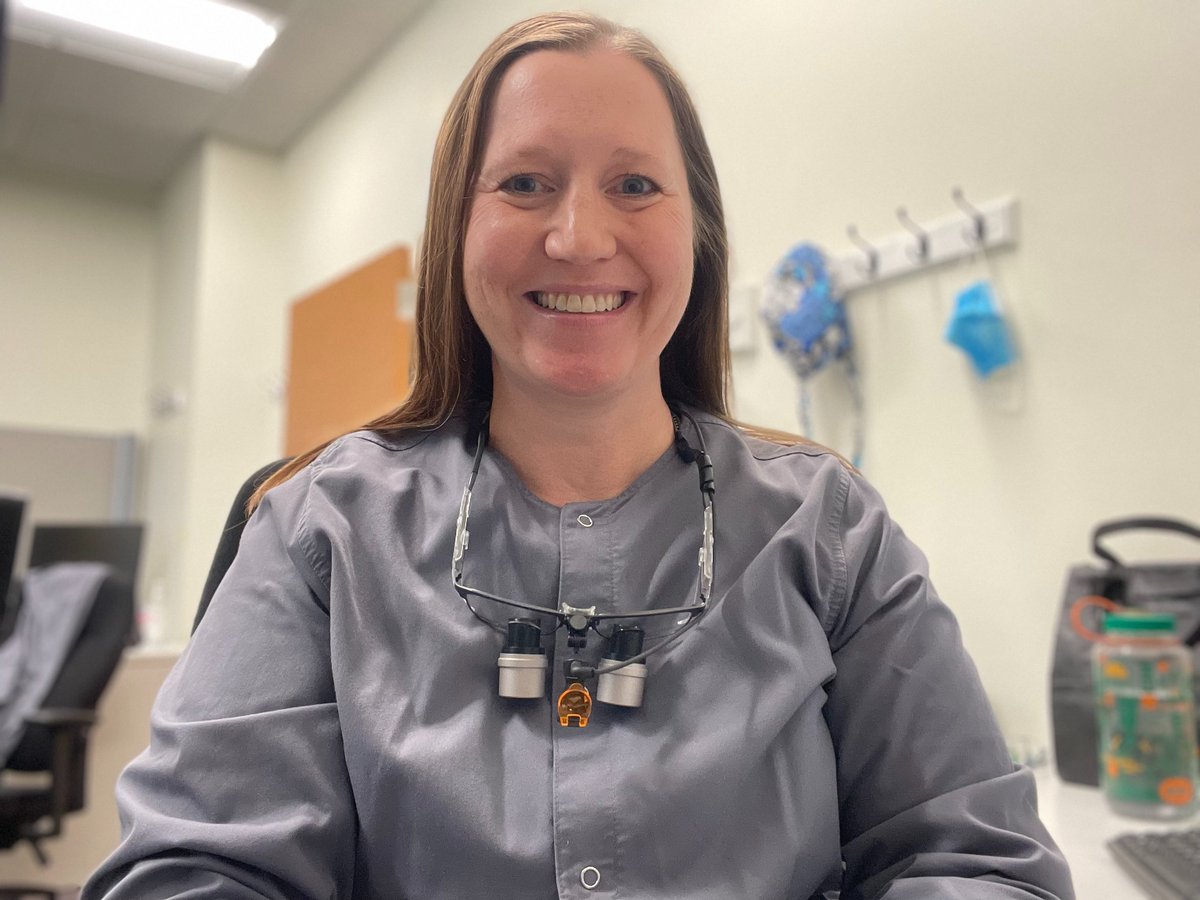 docmellie's tweet photo. Did you know that on Thursdays, Dr. Steckelberg is a public health dentist?  Dr. Steckelberg is just one of the dentists at Lincoln-Lancaster County Health Department.  She finds that working at LLCHD is a great way to give back to our wonderful community.  It's hard to believ... https://t.co/x5z24PWxQ1