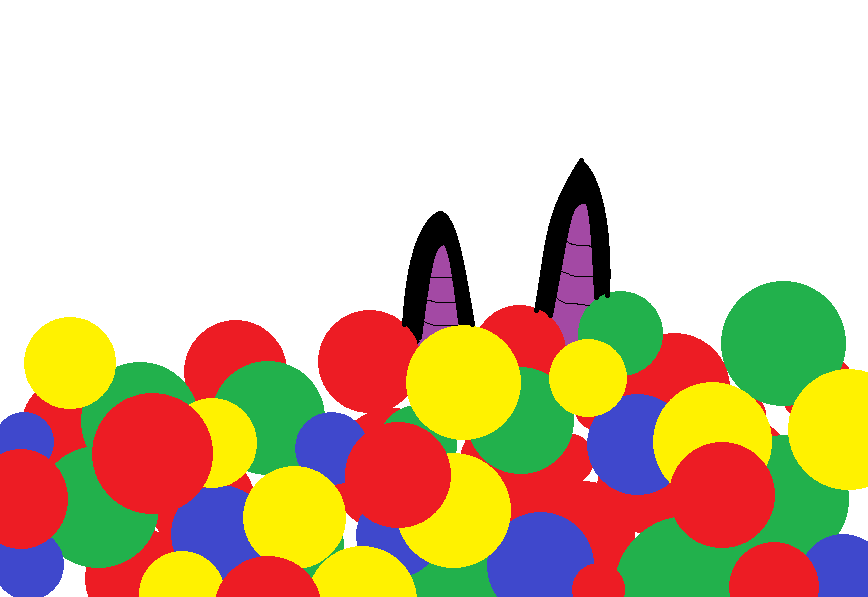 Moriko went to the Burger King ball pit for her birthday. Unfortunately she can't swim and is now waiting for a tan tomboy to rescue her. Happy Birthday Batto!
#BatAtArt