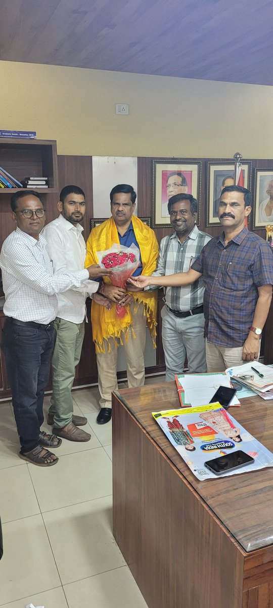 drnjanareddy's tweet photo. Today We met and Congratulated to newly appointed Prof: V. Bala Krishna Reddy garu Chairman TGCHE and Vice Chairman Prof: Purushottam Sir.. https://t.co/EubGx5LwMT
