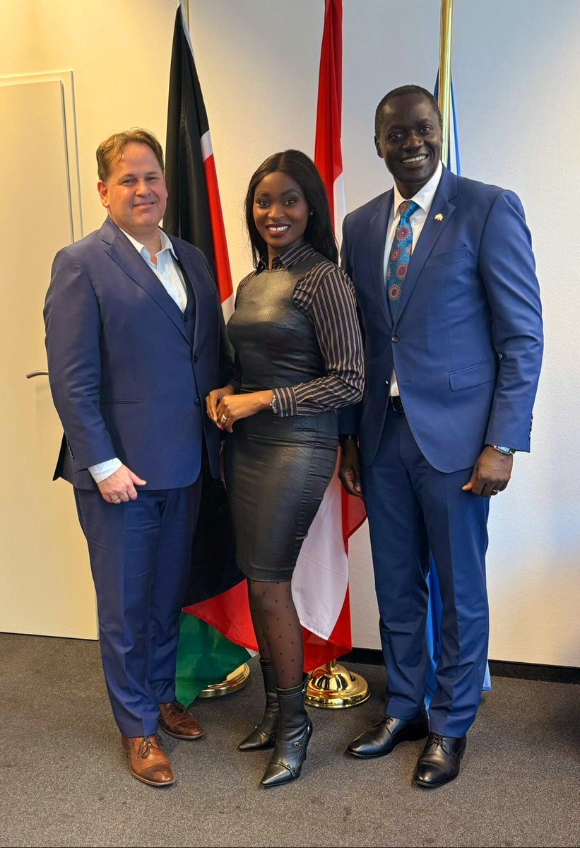 KenyaEmbVienna's tweet photo. Yesterday, Ekkehard Class (DI Class GmbH) and Lucy Maxwell(Sales Representative-DI Class GmbH  met H.E Amb. @MMakoloo at the Kenyan Embassy in Vienna, Austria. 

The meeting highlighted the possible education programme opportunities  with the University  of Leoben in Austria, where Kenyan 🇰🇪 and Austrian 🇦🇹 students would benefit in education exchange programs.

Amb. Makoloo  expressed his personal interest and the readiness and willingness of the government of Kenya to support the investor’s efforts in building up  the company, which should bring in new technology  and possibilities  of skilled jobs for Kenyan citizens. @ForeignOfficeKE @Diaspora_KE @EduMinKenya