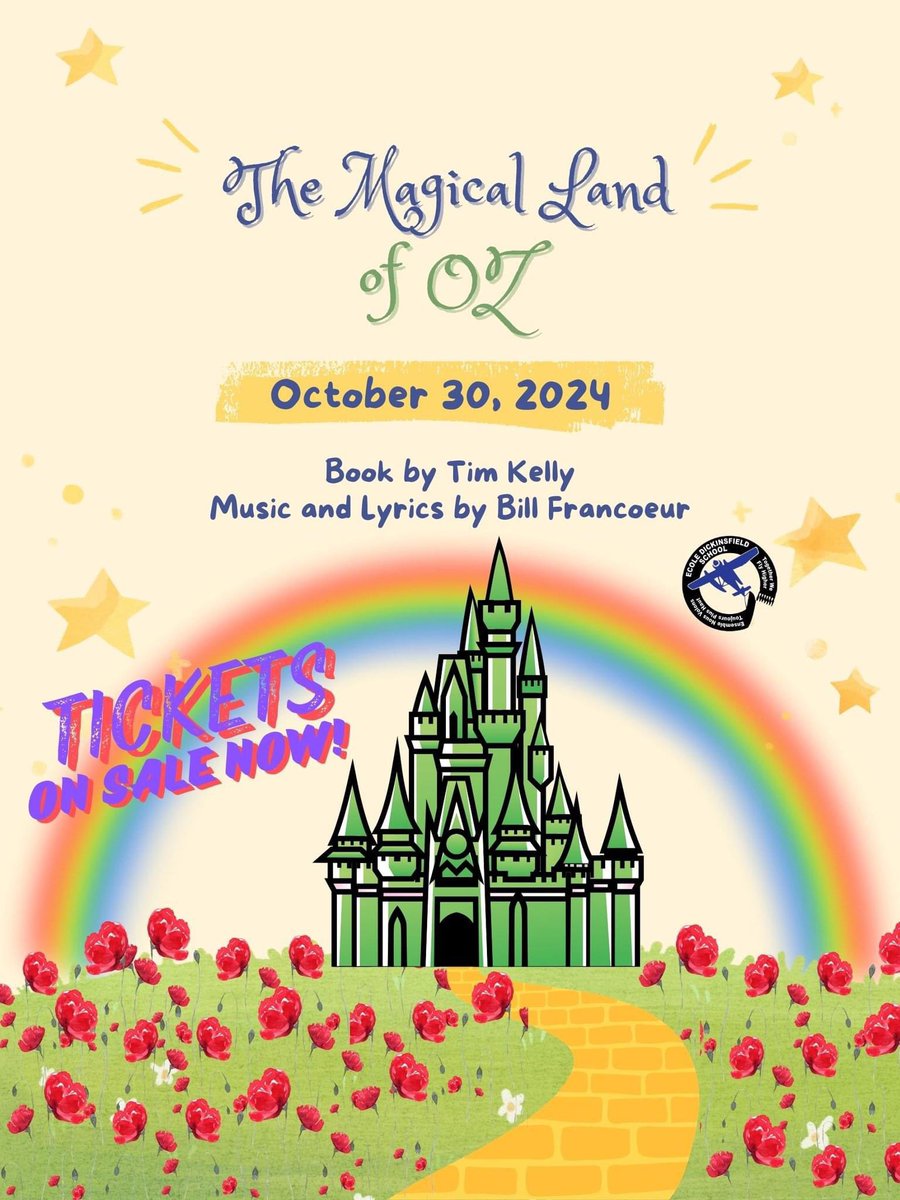 Dickinsfield (@dickinsfield) on Twitter photo Get ready to embark on a whimsical adventure down the yellow brick road! π Tickets are officially on sale for our enchanting performance of "The Magical Land of Oz" taking place Oct 30th at 6pm <a href="/KeyanoTheatre/">Keyano Theatre</a>.
tickets.keyano.ca/TheatreManagerβ¦ Get ready to embark on a whimsical adventure down the yellow brick road! π Tickets are officially on sale for our enchanting performance of "The Magical Land of Oz" taking place Oct 30th at 6pm <a href="/KeyanoTheatre/">Keyano Theatre</a>.
tickets.keyano.ca/TheatreManagerβ¦