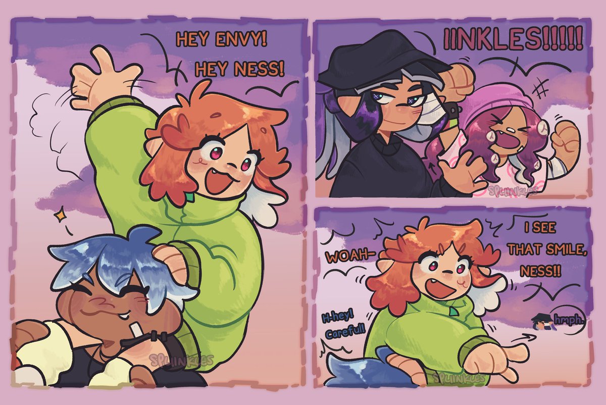 Splatoon comic for my gang!! Wanted to try a new fun way to render too!!