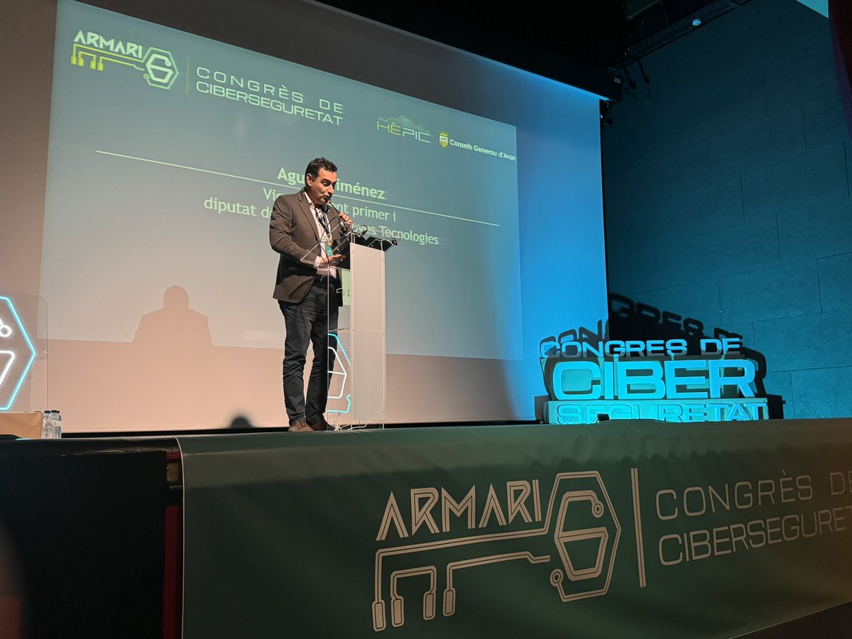 Avui i demà, donant suport al primer Congrés de Ciberseguretat Armari6 a la Val d'Aran #armari6 #vielha hepic-hub.org/ca/congresocib…