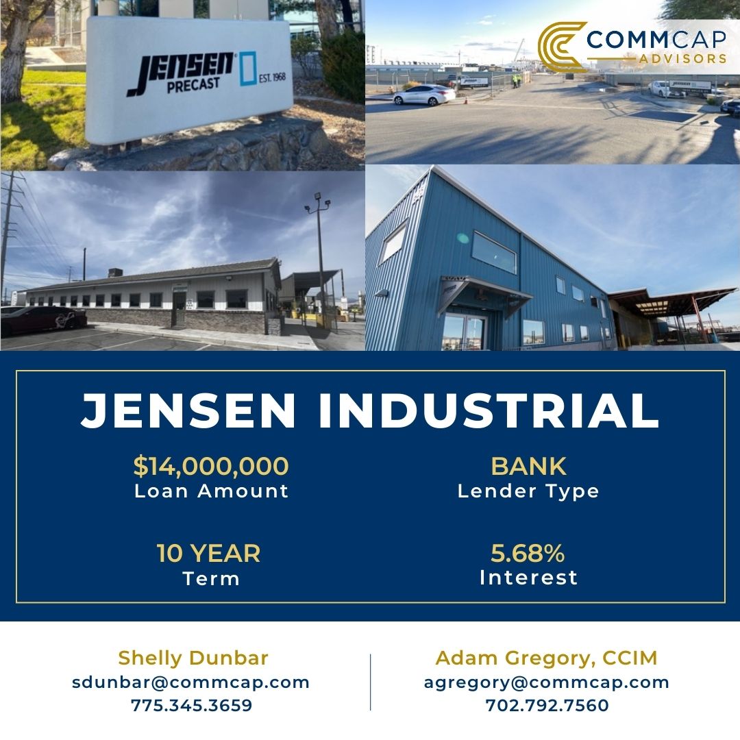 CommCapAdvisors's tweet photo. RECENTLY FINANCED - 3853 Losee Rd – Jensen Industrial

#Lasvegas #commerciallending #cre #mortgage https://t.co/dD7xSNJFeV