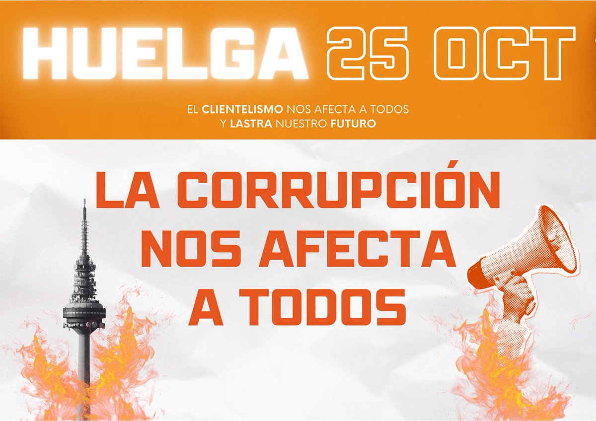 PolloPera6's tweet photo. Huelga en RTVE. Yo paro. https://t.co/fvvG0j8Sku