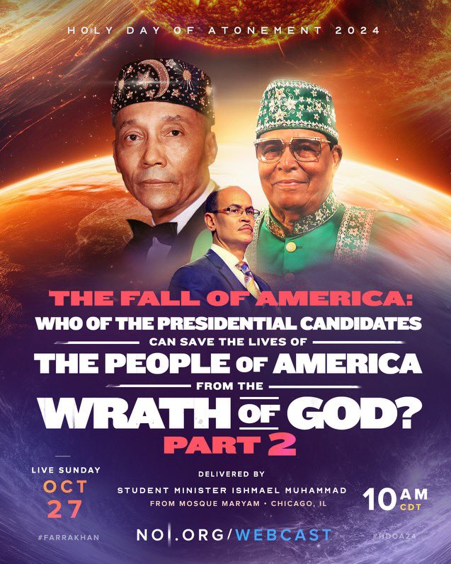 MosqueMaryam's tweet photo. 🤩 Part 2 of the powerful historical address by Minister Ishmael Muhammad (@minishmael) is happening this Sunday! 🔥 🔥 🔥 

Join us as we go deeper!

📍 7351 S Stony Island, Chicago IL

📱 💻 https://t.co/2oftR3piFo 

#NOISundays #HDOA https://t.co/UvDAPS4eWl