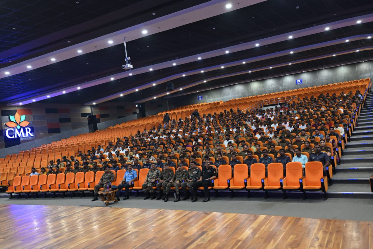NccDteAPandT's tweet photo. AP&amp;T DTE organized an ANO'S conclave at CMR College, Hyderabad for telangana state. DDG Air Commodore VM Reddy motivated the ANO's into shaping the future of NCC cadets. https://t.co/ofZ6Lp3Dro