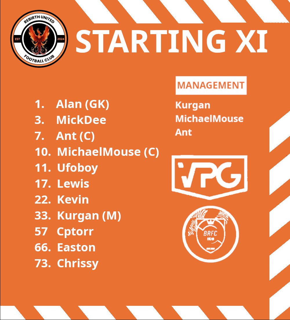 Tonight's lineup: a debut for our new signing, Chrissy.