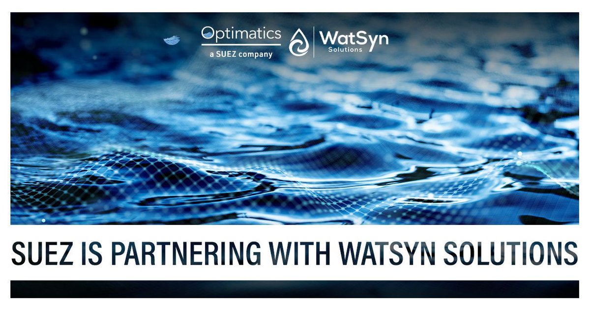 optimatics's tweet photo. Optimatics is thrilled to announce that @suez Digital Solutions North America is partnering with WatSyn Solutions to bring proven and trusted digital technologies to the #water sector.
 
Let’s shape the future of water management together!
📧 engage@optimatics.com
 
#Optimatics https://t.co/pmrPN1LAqf