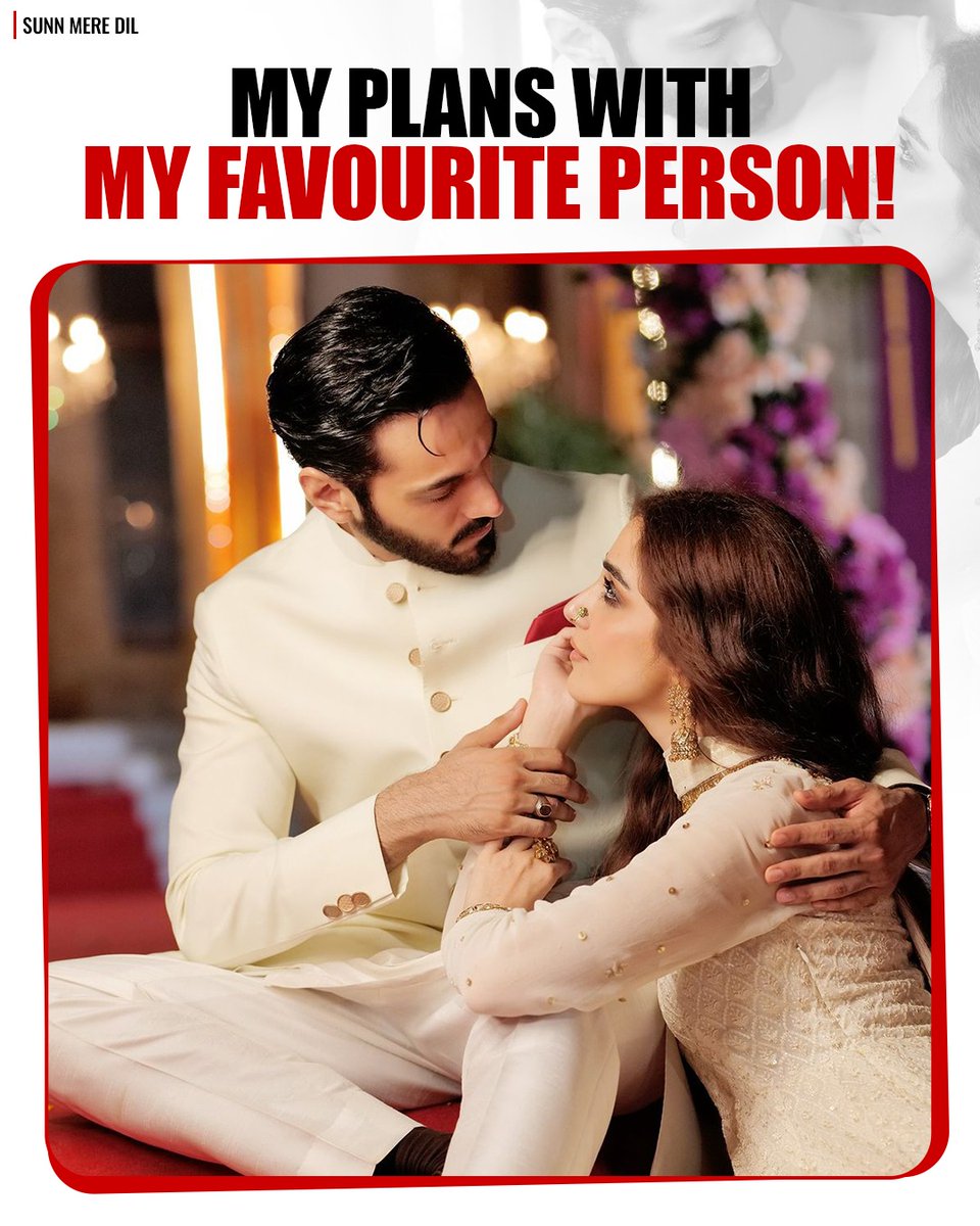 7thskybiz's tweet photo. Plans with favourite person! 💖♥What's your plan?
#GeoEntertainment #HarPalGeo #GeoTV #7thSkyEntertainment #AbdullahKadwani #AsadQureshi #SunnMereDil #JaanNisar #Jhoom #Shiddat https://t.co/J53Ivi8MYq