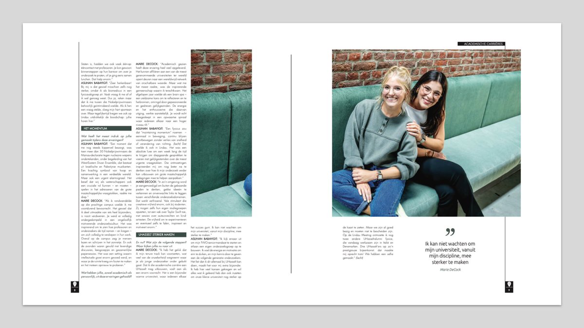 AsliBabayigit's tweet photo. Check out our interview @uhasselt magazine, where I and @MarieJPDeCock talk abt our recent experiences as jr academics.🌟Hope this will inspire many, incl 3rd gen'ers like myself. #interdisciplinary #materialscientist #LINO24 @imoimomec @EnergyVille @FWOVlaanderen @lindaunobel https://t.co/JnKQhJMpNt