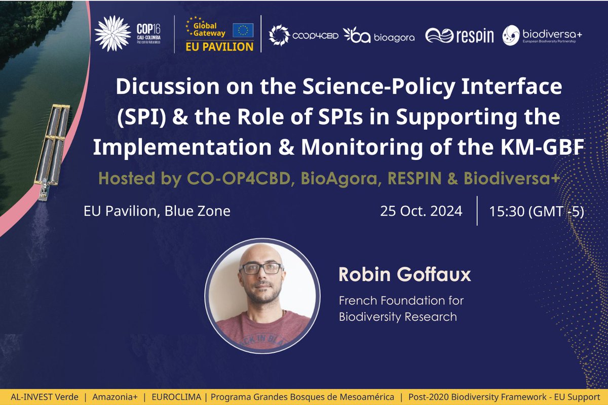 coop4cbd's tweet photo. 🌟Robin Goffaux (@FRBiodiv) is a project manager &amp; a work package leader for the CO-OP4CBD project.
A committed biodiversity professional specialising in science-policy facilitation, Robin is also the French NFP for SBSTTA! https://t.co/L2MpRjGGfk