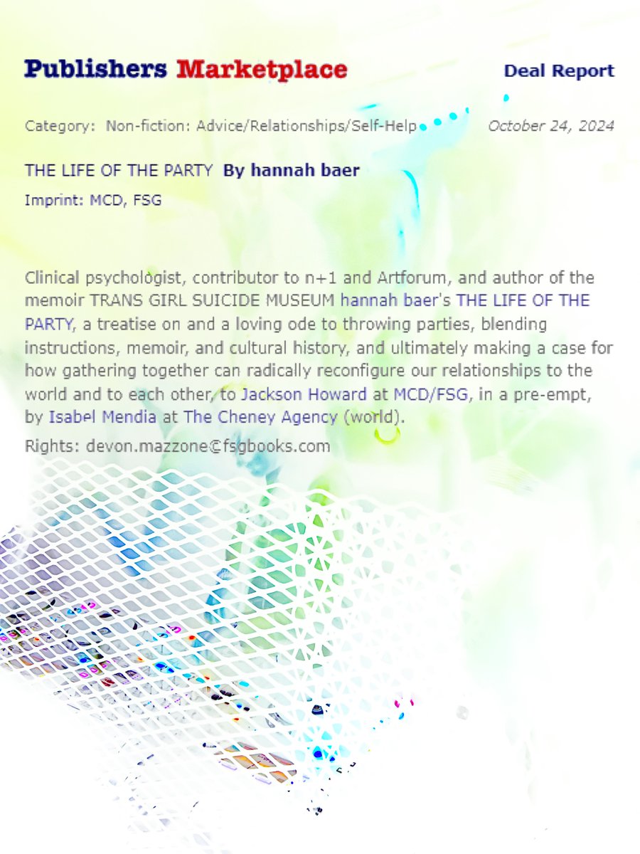 malefragility's tweet image. so so happy to announce that my second book, which is an invitation to throw parties, is on its way to you~