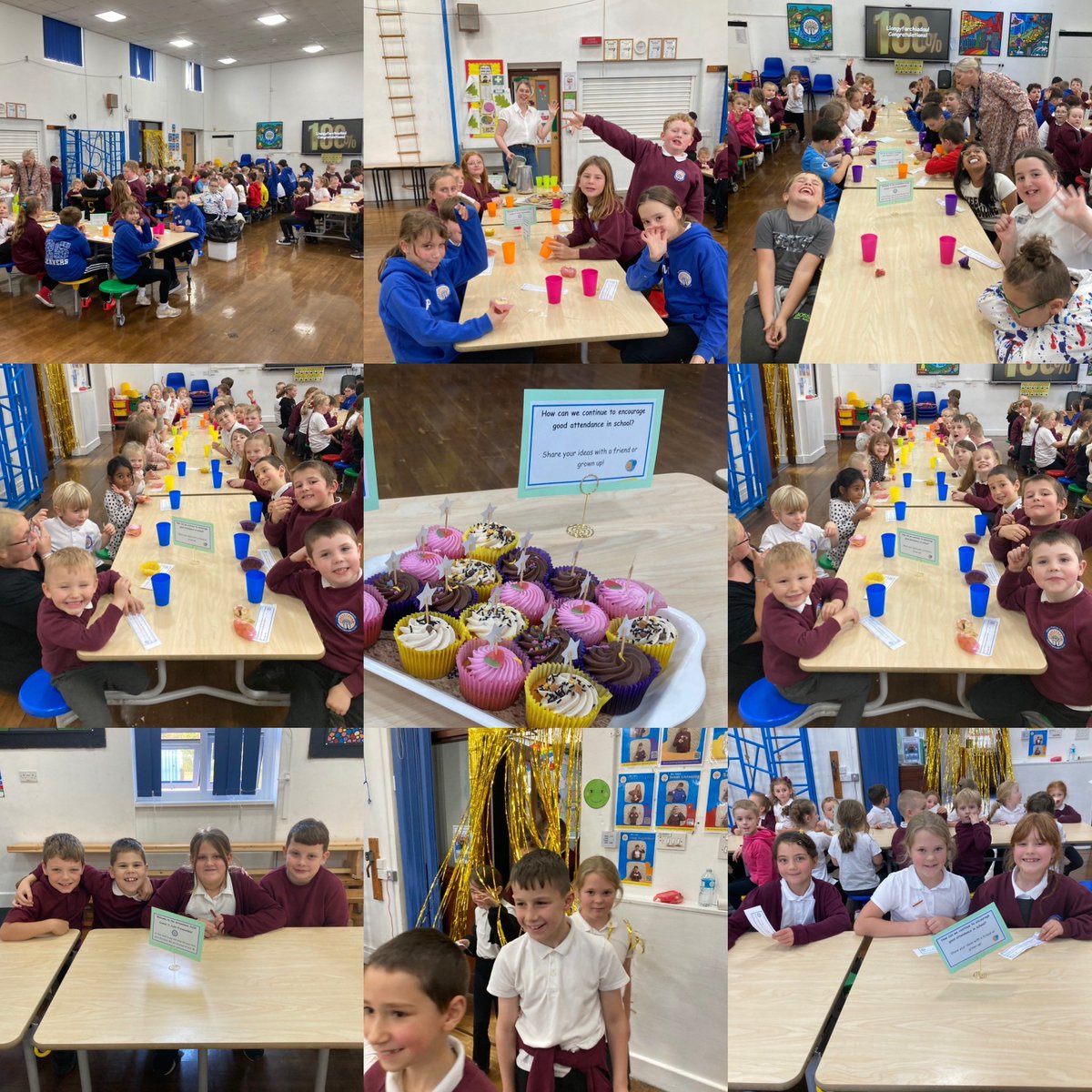 A HUGE congratulations to our amazing children who have had 100% attendance for this half term! We all enjoyed celebrating at the attendance cafe! 🧁 ⭐️ #missschoolmissout #Article28 <a href="/NPTCouncil/">Neath Port Talbot Council</a>