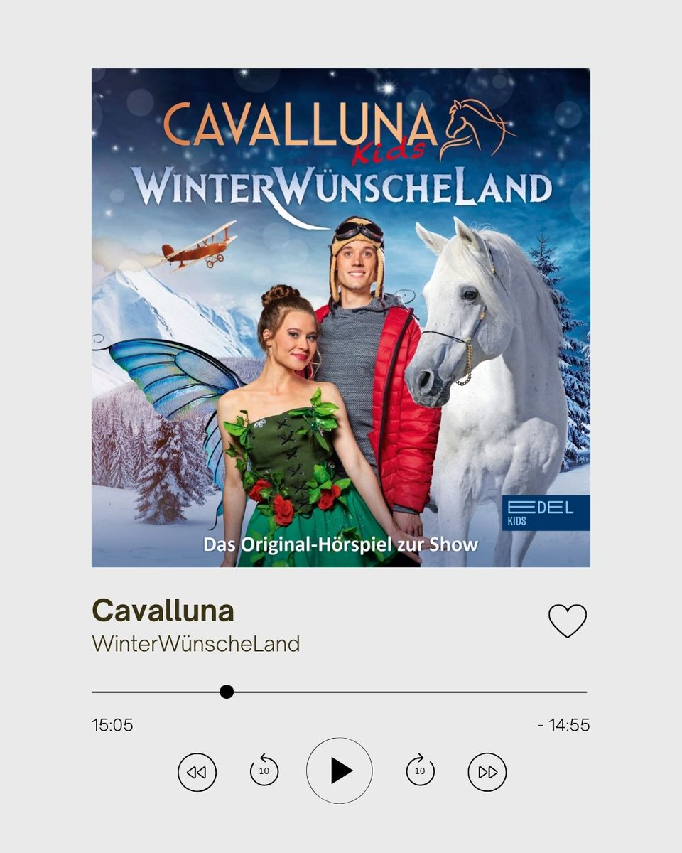 Zum heutigen Tag des Hörspiels gibt es hier den Link zur wunderbaren akustischen Version unserer Münchner Erfolgsshow CAVALLUNA Kids WinterWünscheLand: cavalluna.com/hoerspiel-wint… / Showtermine: 21.12.-5.1. SHOWPALAST München / Tickets: cavalluna.com