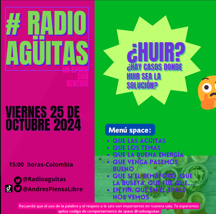 Radioaguitas's tweet photo. mañana nos encontramos en 90 minutos de buena energía y reflexión
pásela ps!
y prógramese de una vez para 90 minutos de buen compartir https://t.co/wm9VmCCHpn