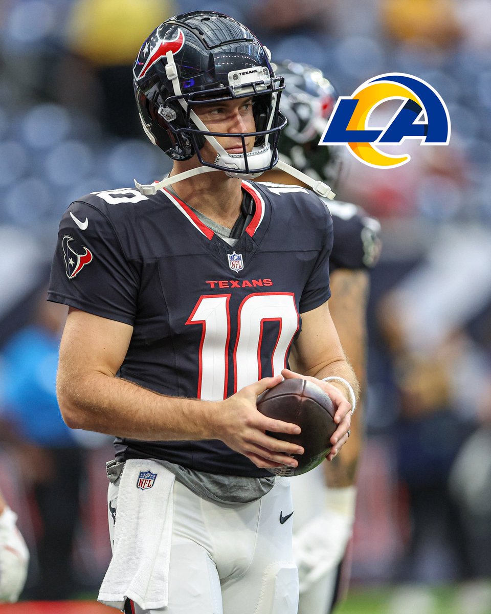 robertjanderson's tweet photo. The #Rams have been “in” on the QB market as we approach the November 4th deadline. They have inquired about #Broncos QB Zach Wilson, and #Texans QB Davis Mills.

Wilson is just 25 years old, and Mills 26. Either Quarterback could benefit from learning behind Stafford. https://t.co/EjYw5v8sdY
