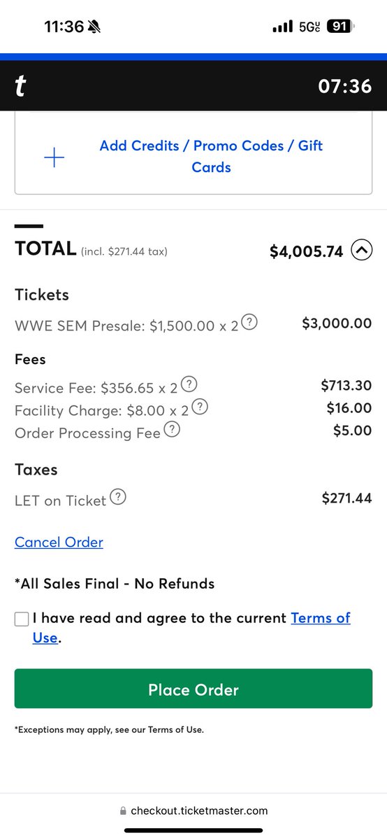 staggassi's tweet image. So @WWE and @TripleH how am I supposed to afford #Wrestlemania41 tickets for my son and I when 2 tickets in the nose bleediest of nose bleeds (legit the last row of the 400 section) cost $4k? That’s more than double my mortgage and almost equal to one month net pay. Any recourse?