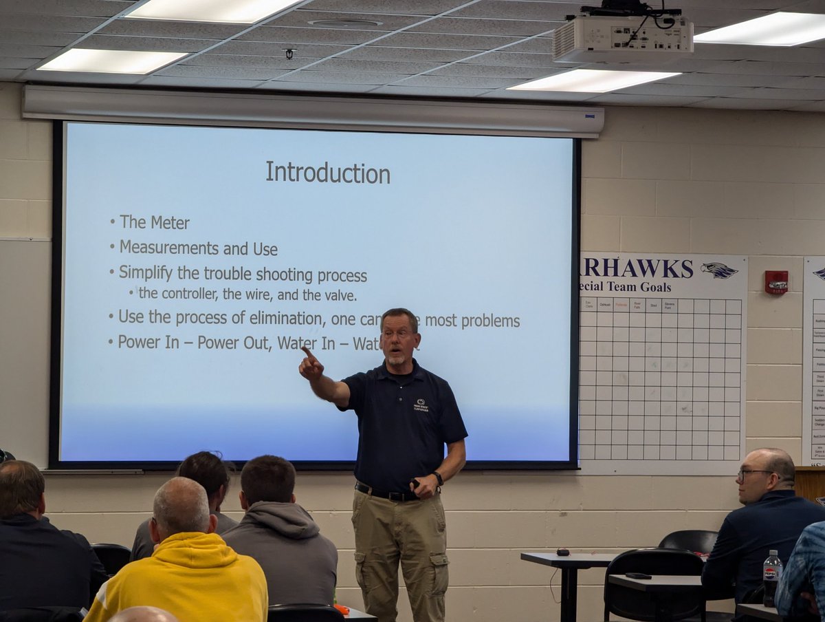 Brad Jakubowski of Penn State talking irrigation. Part one is indoors, next we'll be going outside and doing hands on trouble shooting