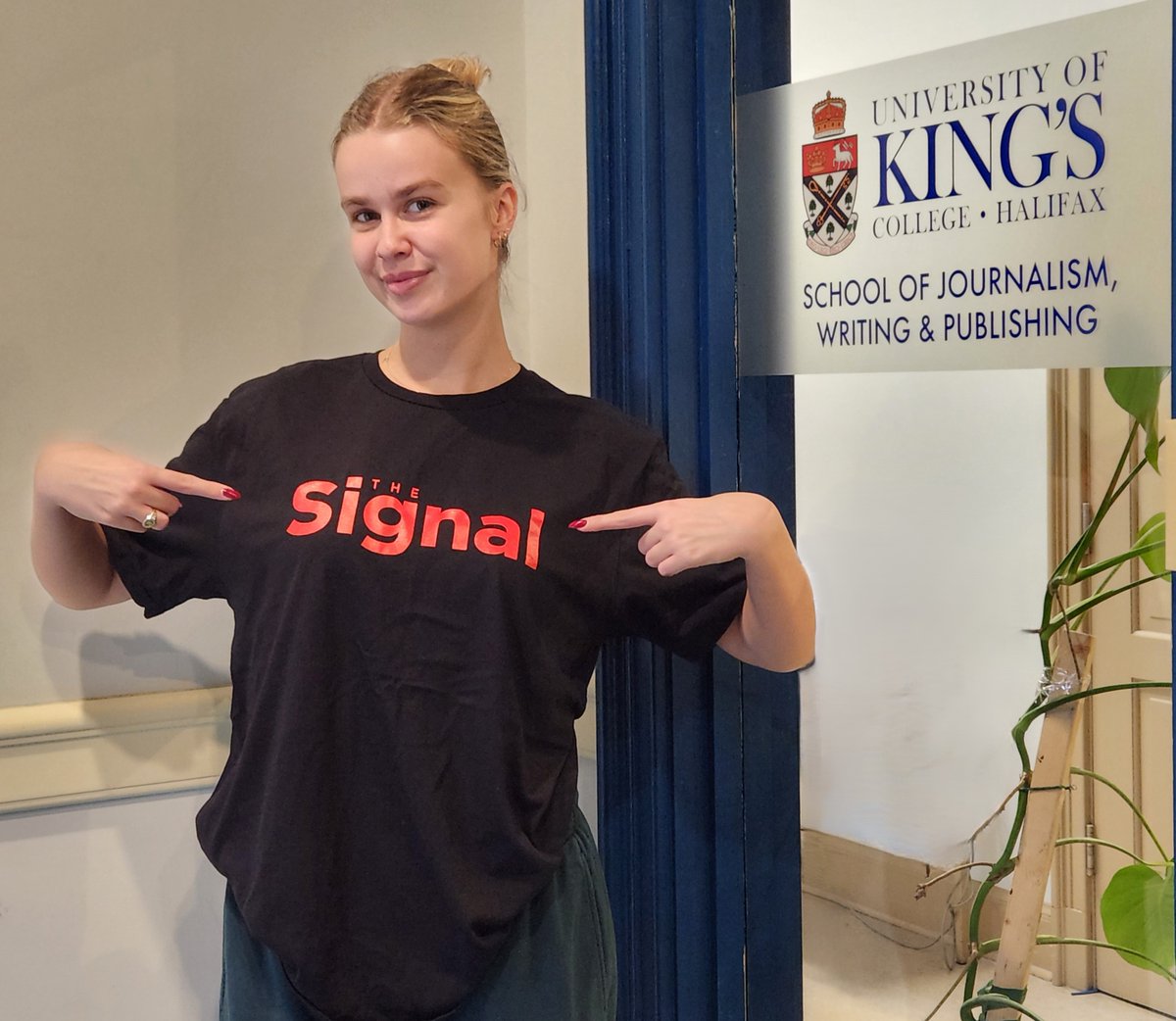 King's Journalism (@kingsjournalism) on Twitter photo Proudly wearing the 'Signal' t-shirt.
'The Signal' shirts will be available soon at the King's Co-op Bookstore.
<a href="/kingsbookstore/">king's co-op bookstore</a> <a href="/ukings/">U of King's College</a> Proudly wearing the 'Signal' t-shirt.
'The Signal' shirts will be available soon at the King's Co-op Bookstore.
<a href="/kingsbookstore/">king's co-op bookstore</a> <a href="/ukings/">U of King's College</a>