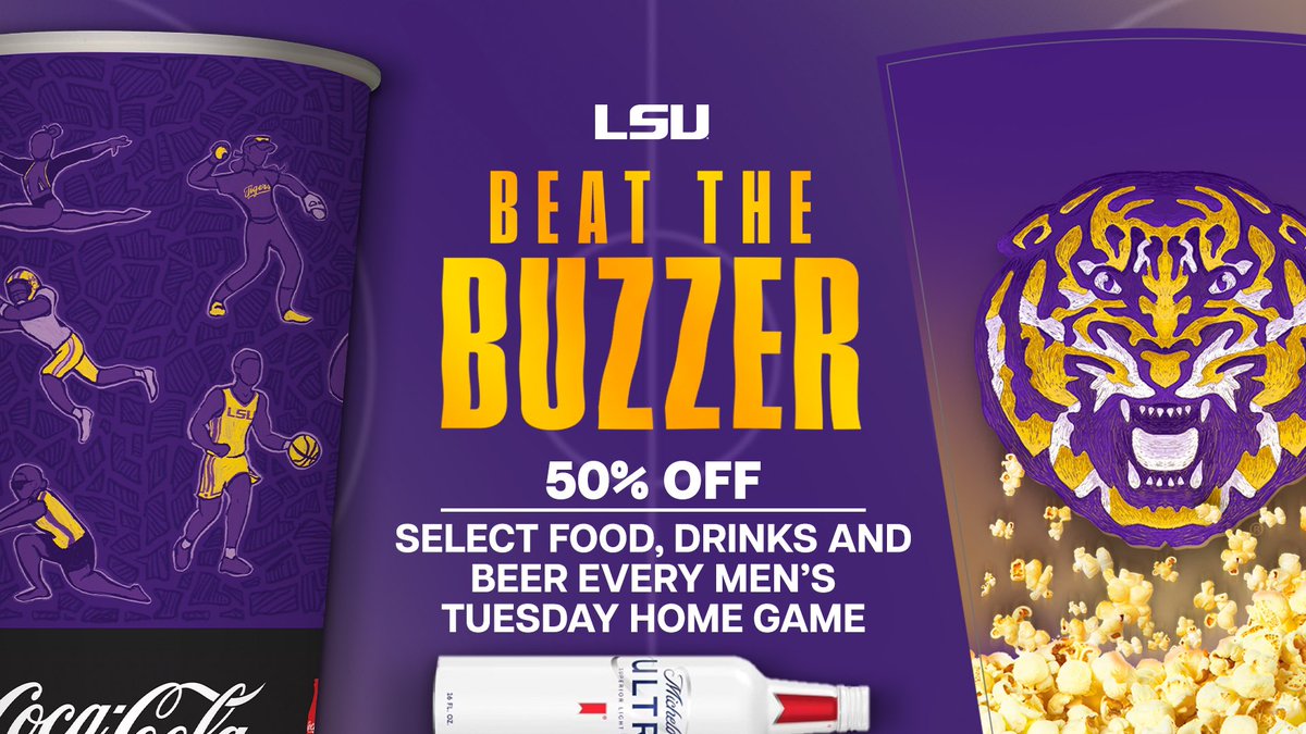 Can’t Beat It 🌭🍺

Beat The Buzzer begins when the doors open one hour prior to tipoff of Tuesday home games and continues until 10 minutes to tipoff