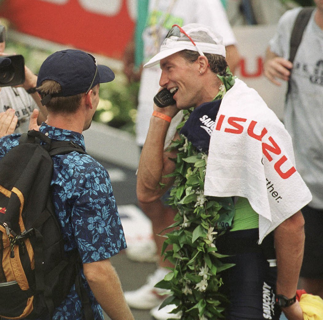 25 years ago: winning the Ironman World Championships in Kona Hawaii for the second time! <a href="/IRONMANtri/">IRONMAN Triathlon</a> #kona #ironman #Triathlon