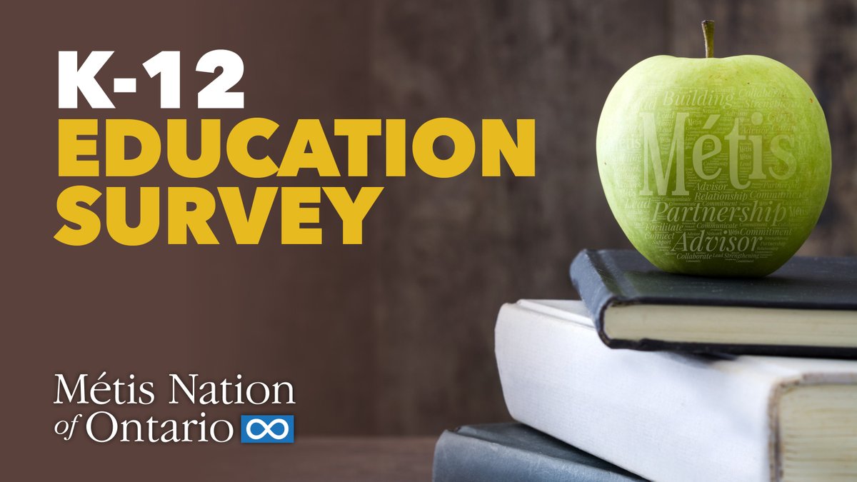 Calling all caregivers, educators, &amp; students! Help shape Métis K-12 education in Ontario. Take our survey to spotlight needs and ensure students' voices are heard. Together, we can make a difference! bit.ly/3yUy7E9
#MétisEducation #OntarioEducation
