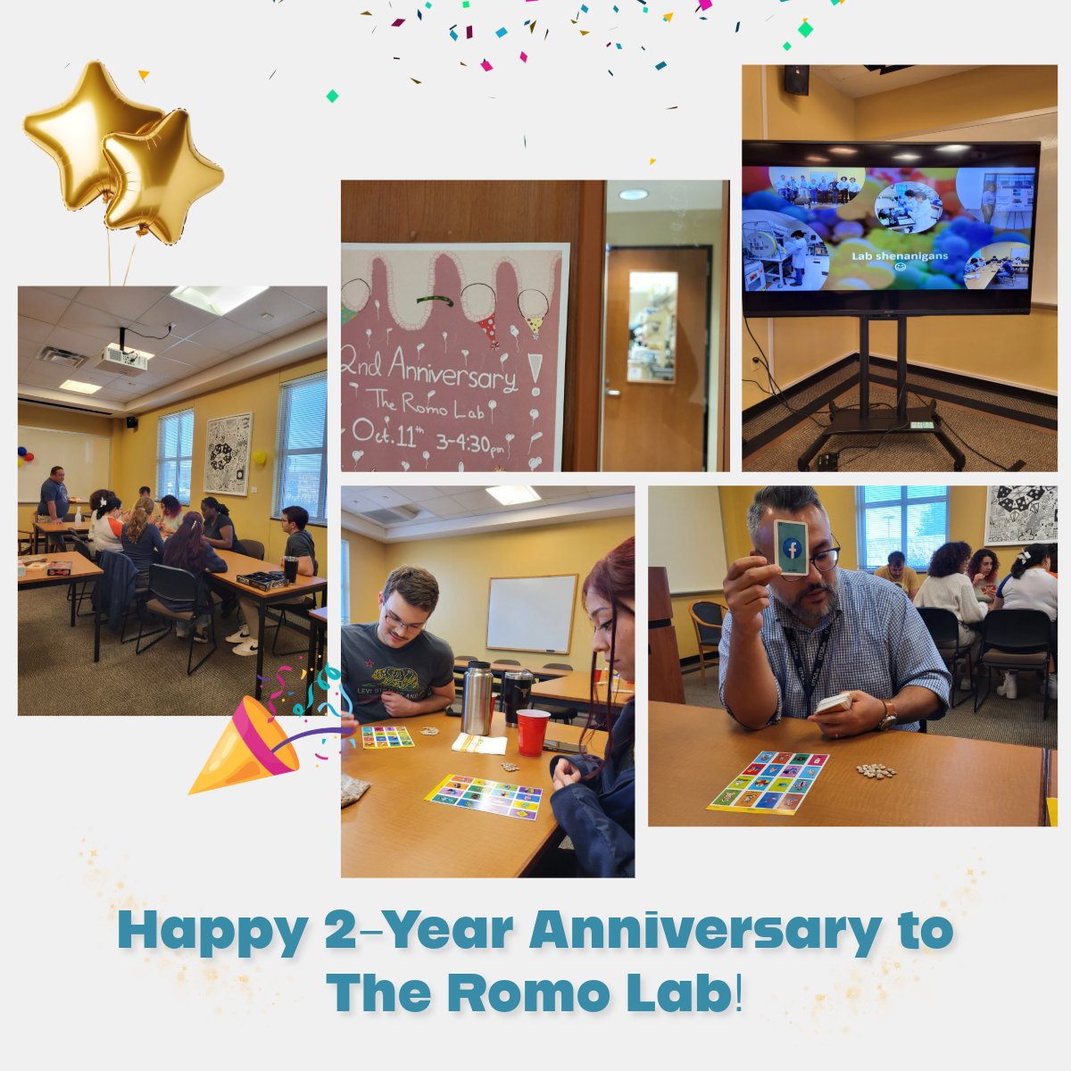 UTSAmmi's tweet photo. Happy 2-year anniversary to The Romo Lab! Thank you for your contributions to @UTSAβs science community ππ§‘
#utsammi #utsasciences https://t.co/O4smDQ3WUe
