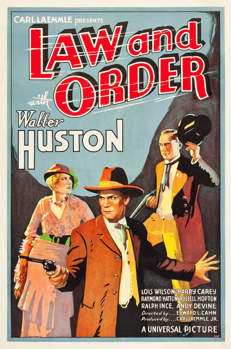 KLStudioClassic's tweet photo. Coming Soon on Blu-ray!
Remastered in HD by Universal Pictures – From a 4K Scan of the 35mm Original Camera Negative

Law and Order (1932) Starring Walter Huston, Harry Carey, Raymond Hatton, Lois Wilson, Russell Hopton, Russell Simpson, Andy Devine & Walter Brennan – Shot by Jackson Rose (Dillinger) – Based on a Novel by W.R. Burnett (The Great Escape) – Screenplay by Tom Reed (Murders in the Rue Morgue) – Adapted by John Huston (The Maltese Falcon) – Directed by Edward L. Cahn (It! The Terror from Beyond Space).