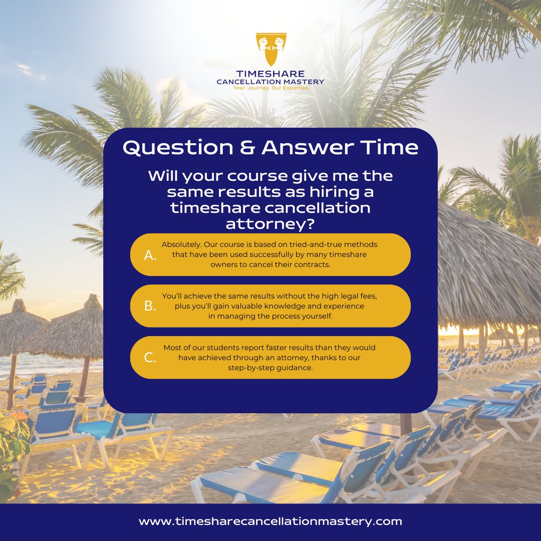 Curious about the difference between hiring a timeshare cancellation service and enrolling in a timeshare cancellation course?
