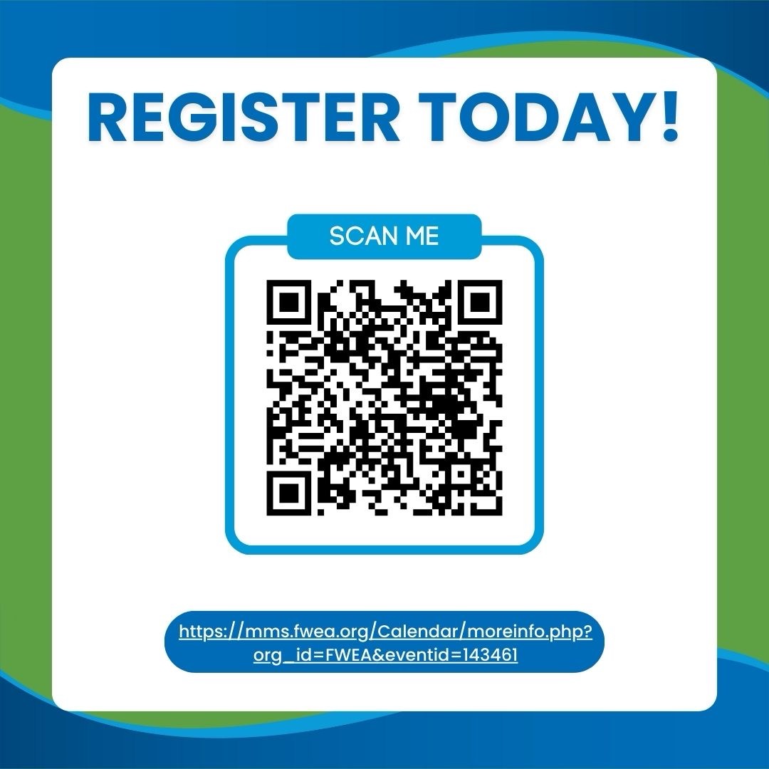 Please join us for the rescheduled FWEA WCC Fall Quarterly Luncheon, which will now take place on Monday, October 28th at the Columbia Restaurant. This presentation is approved for 1 PDH and 0.1 CEU for Drinking Water license holders.
 
Registration link:  mms.fwea.org/members/evr/re…