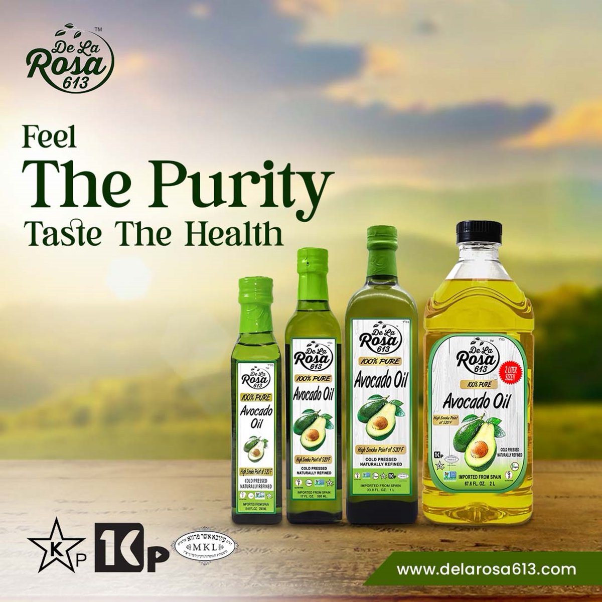 delarosa613's tweet image. Cold Pressed from the Pulp or Fruit of the Avocado - not the seed. Naturally Refined. No additives added ever! Perfect for High Heat Cooking - High Smoke Point 520°F. Kosher for Passover and All Year Round.
delarosa613.com/products/culin…

#ColdPressed #HighHeatCooking #KosherCertified
