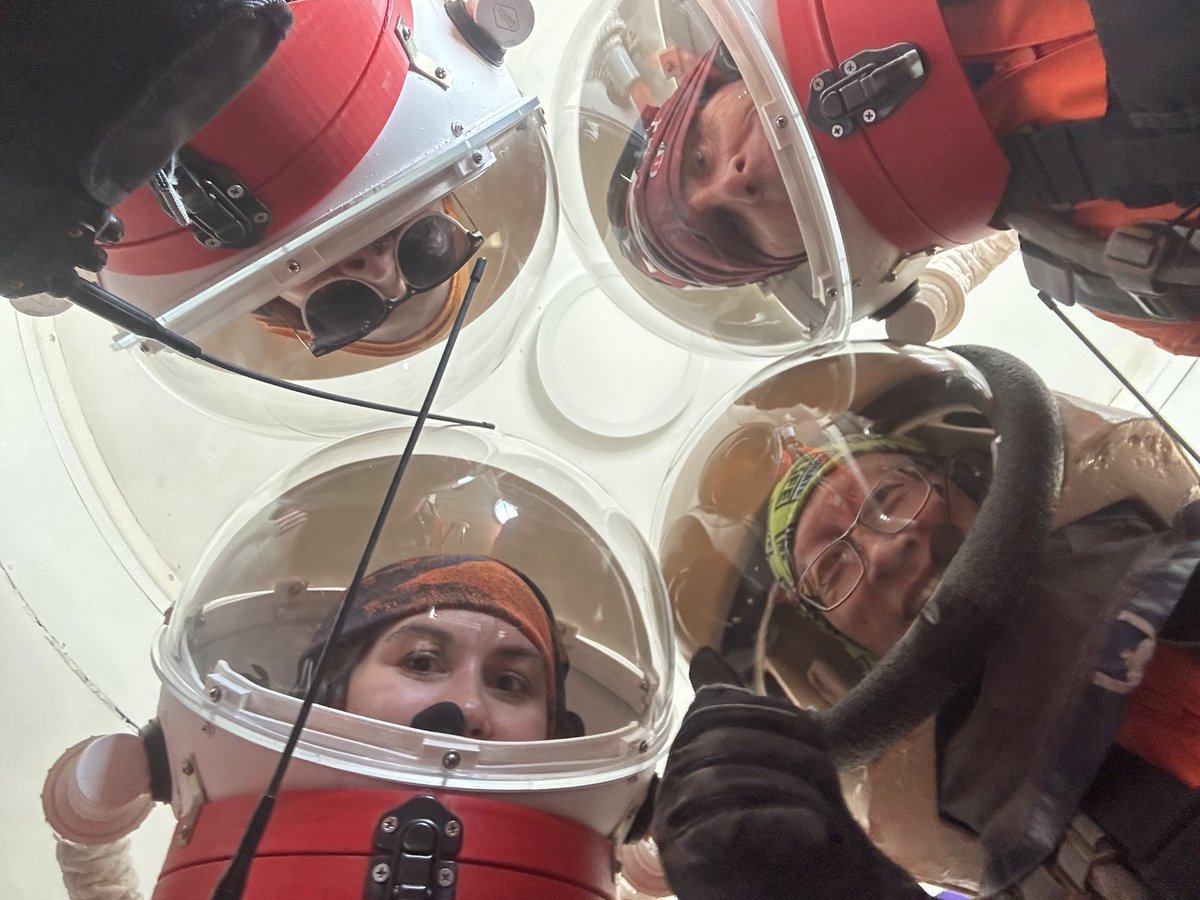 TheMarsSociety's tweet photo. Crew 301 #SpacewardBound getting a lot done - EVA missions, using MarsVR programming &amp; photographing solar flares on the Sun! Thanks for the funding, @NASA! #marsanalog #stem #education #utah #teachers #learningaboutmars #themarssociety #science #mars #crewtraining https://t.co/IRlxO5NSos