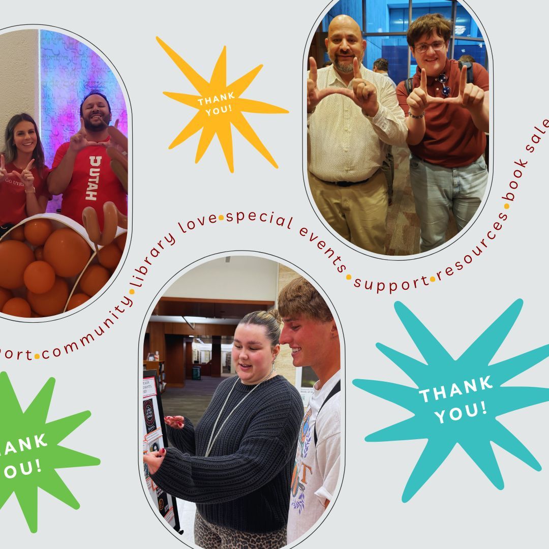 MarriottLibrary's tweet photo. It’s #NationalFriendsOfLibrariesWeek! We want to take a moment to thank all the wonderful people in our community who help make the library a special place for everyone. We truly appreciate everything you do to help make the library the place that it is! 🫶 📚 https://t.co/VNg8bOdpJs