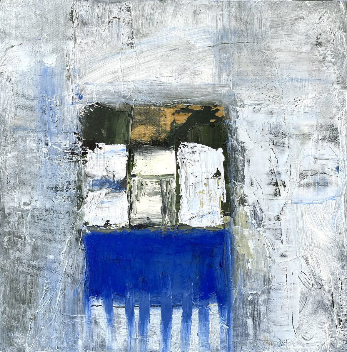 The Kids Table, 2019. 12x12 in. Oil/canvas will be at New York Studio School Benefit auction this evening. <a href="/NY_StudioSchool/">NewYorkStudioSchool</a> to donate thank you.