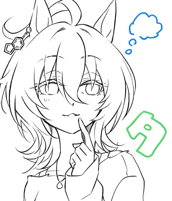 こないだの続き。おくちかわいく描けた。 