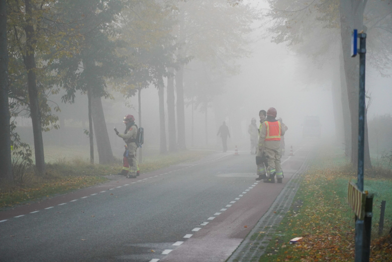 Gaslek in Veelerveen, brandweer ingeschakeld