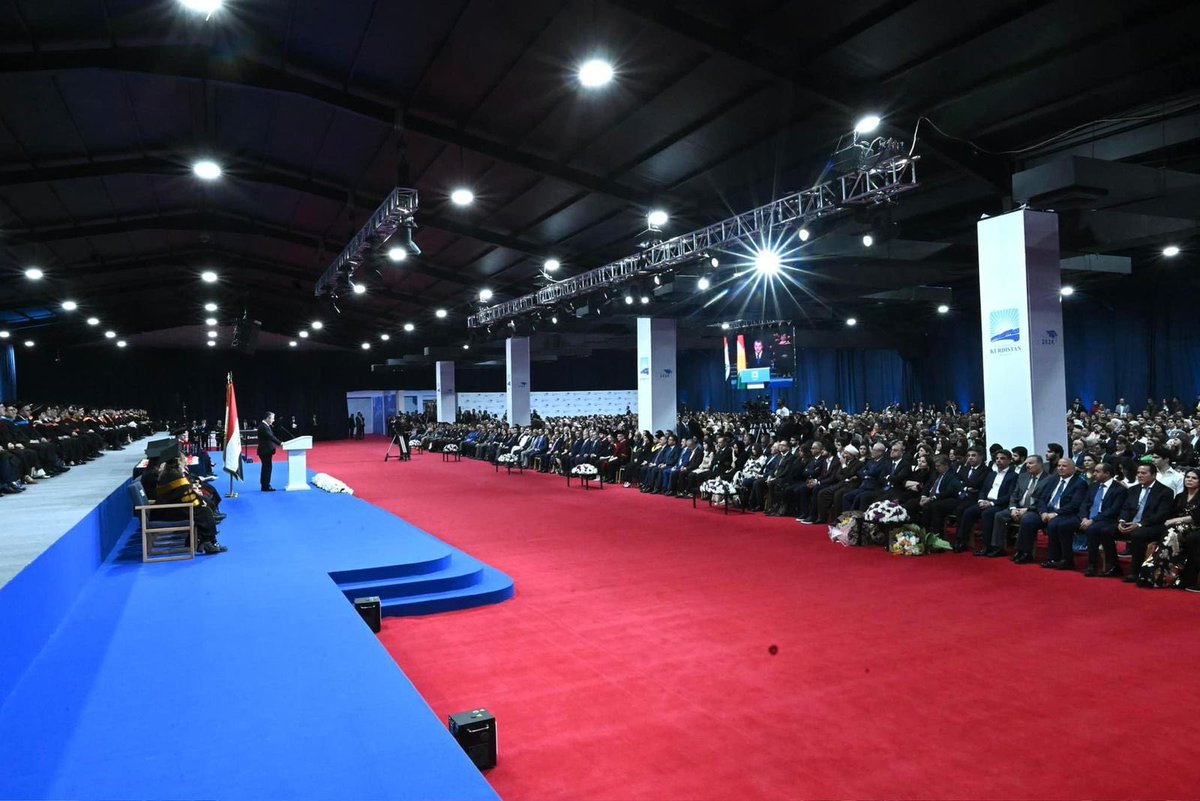 SafeenDizayee's tweet photo. Participated by PM @masrourbarzani, attended the graduation ceremony of @UKH_official for the class of 2024.

Inspiring to witness the students celebrate their hard work &amp; achievements. Congratulations to all the graduates &amp; their families as they embark on their next journey! https://t.co/I9jJwUgS67