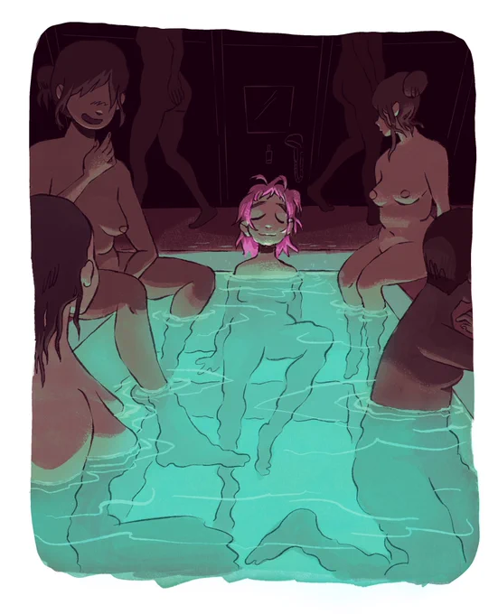 Korean spa self portrait 